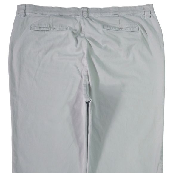 L.L. Bean Flint Gray Easy Stretch Twill Crop Pant Elastic Waistband Classic Fit - Picture 5 of 9